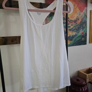 ATHLETA Women's White Racerback Tank Top